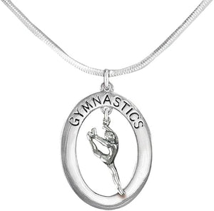 Gymnast Leaping Necklace, Adjustable, Hypoallergenic, Nickel, Lead & Cadmium Free!