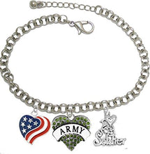 Army, I Love My Soldier, Adjustable Hypoallergenic, Safe-Nickel, Lead, Cadmium Free