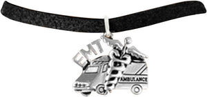 EMT, The Ambulance with EMT & Caduces Hypoallergenic, Safe-Nickel, Lead, and Cadmium Free