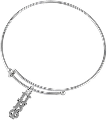 Pi Beta Phi, Authorized Sorority Jewelry Manufacturer, Adjustable Miracle Wire Bracelet, Hypoallergenic, Safe-No Nickel, No Lead, And No Poisonous Cadmium