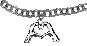 Birthday Gift, I Love You, Your Fingers And Hands Make A Heart And Say It All, I Love You, Adjustable Bracelet, What A Wonderful Gift For Yourself, Or Someone Special. Comes In A Black Velvet Bag