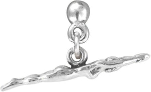 Swim Charm Post Earring Hypoallergenic, Adjustable Safe-Nickel, Lead & Cadmium Free!