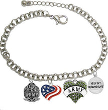 Army, Keep My Husband Safe, Adjustable Hypoallergenic, Safe-Nickel, Lead, Cadmium Free