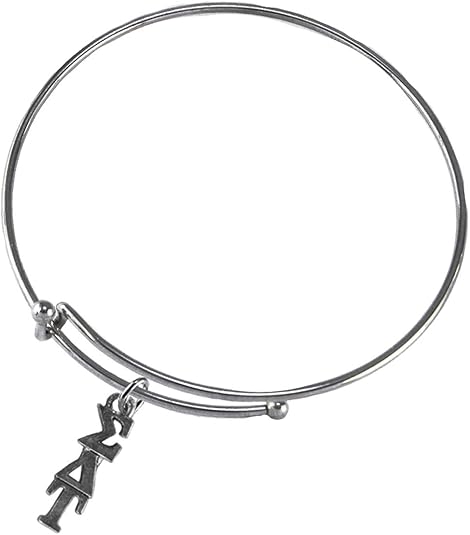 Sigma Delta Tau, Authorized Sorority Jewelry Manufacturer,Adjustable Thin Miracle Wire Bracelet, Hypoallergenic, Safe-No Nickel, No Lead, And No Poisonous Cadmium