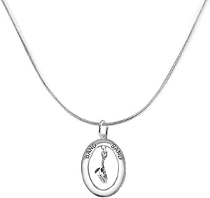 Band Saxophone Player, Hypoallergenic Adjustable Necklace, Safe-Nickel, Lead and Cadmium Free