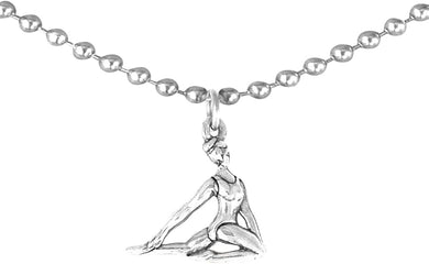 Gymnast Floor Pose Necklace, Adjustable, Hypoallergenic, Nickel, Lead & Cadmium Free!