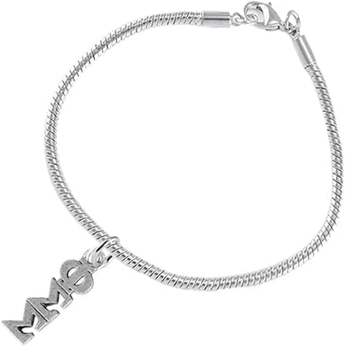 Phi Sigma Sigma, Authorized Sorority Jewelry Manufacturer, Adjustable Snaket Chain Bracelet, Hypoallergenic, Safe-No Nickel, No Lead, And No Poisonous Cadmium