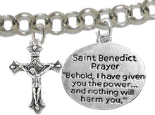 Saint Benedict Bracelet Prayer, Protect Me from Harm, from Evil, from The Devil. Nickle, Lead Cadmium Free