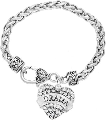 Drama Crystal Heart Hypoallergenic Bracelet. Nickle and Lead Free!