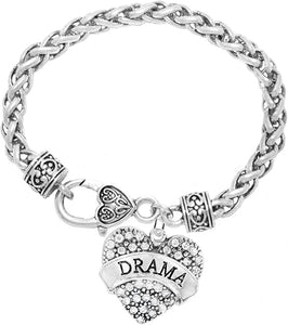 Drama Crystal Heart Hypoallergenic Bracelet. Nickle and Lead Free!