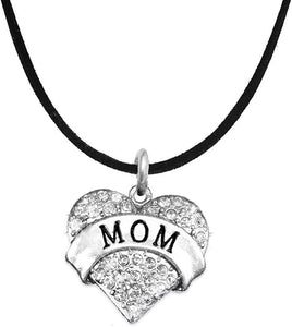 Mom Charm Necklace Adjustable, Hypoallergenic, Safe-Nickel, Lead & Cadmium Free!