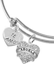 Te Amo Abuela Adjustable Bracelet, Hypoallergenic, Safe-Nickel, Lead, Cadmium Free