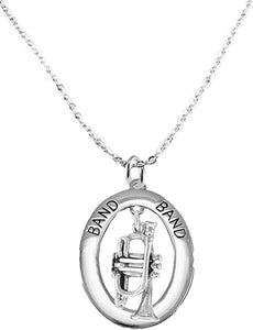 Band Trumpet Hypoallergenic Adjustable Necklace, Safe-Nickel, Lead Free