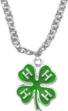 4-H Club Adjustable Cable Chain Charm Necklace,What A Great Gift For Yourself Or Someone Special. Gift Ready Comes In A Black Velvet Bag. Hypoallergenic-Safe, No Nickel, Lead, Or Cadmium In The Metal. Handmade In The USA By Veterans.