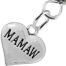 Mamaw Heart Charm Fishhook Earring Hypoallergenic, Safe-Nickel, Lead & Cadmium Free!