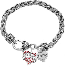 Firefighter Grandma Bracelet, Hypoallergenic, Safe-Nickel, Lead, Cadmium Free