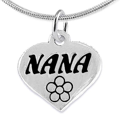 Nana Charm Necklace Adjustable, Hypoallergenic, Safe-Nickel, Lead & Cadmium Free!
