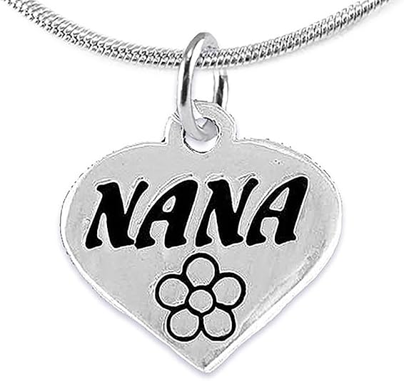 Nana Charm Necklace Adjustable, Hypoallergenic, Safe-Nickel, Lead & Cadmium Free!