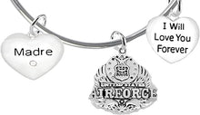 Madre, I Will Love You Forever, Air Force Hypoallergenic, Safe-Nickel Free, No Poisonous Lead Or Cadmium