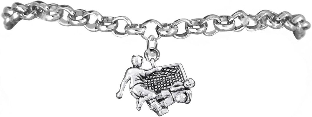 The, Soccer Goalie Jewelry Bracelet Hypoallergenic, Safe-Nickel, Lead Free