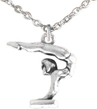Children's Gymnast On Pommel Horse Necklace, Adjustable, Hypoallergenic, Nickel, Lead & Cadmium Free