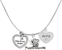 Policeman's, I Love My Policeman, Wife, Key to My Heart, Adjustable, Hypoallergenic, Safe-Nickel, Lead, Free