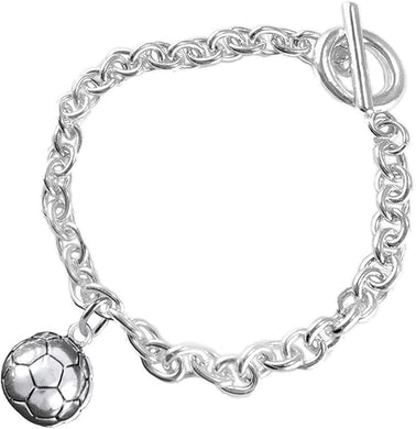 Soccer Jewelry Hypoallergenic Adjustable Bracelet, Safe-Nickel, Lead Free