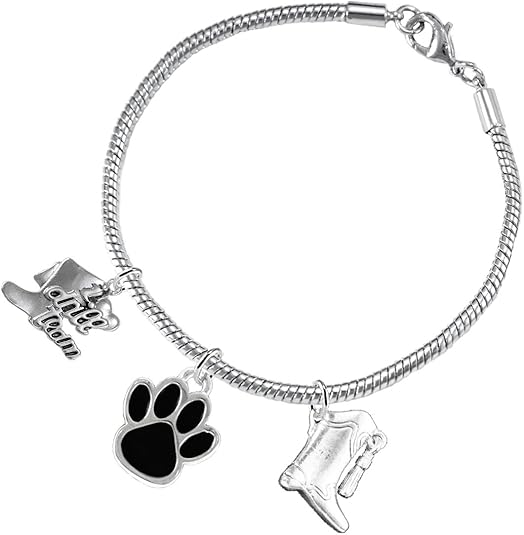The, Drill Team Jewelry Black Paw Hypoallergenic Adjustable, Safe-Nickel, Lead Free