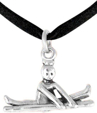 Gymnastic On Balance Beam Necklace, Adjustable, Hypoallergenic, Nickel, Lead & Cadmium Free!