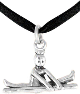 Gymnastic On Balance Beam Necklace, Adjustable, Hypoallergenic, Nickel, Lead & Cadmium Free!