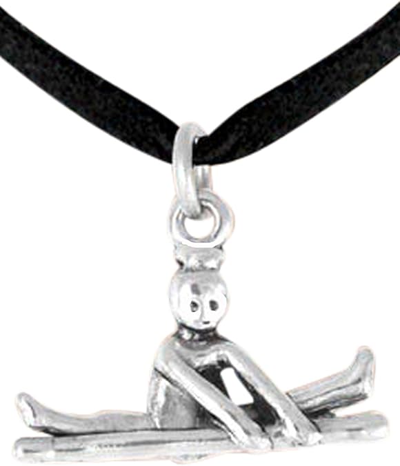 Gymnastic On Balance Beam Necklace, Adjustable, Hypoallergenic, Nickel, Lead & Cadmium Free!