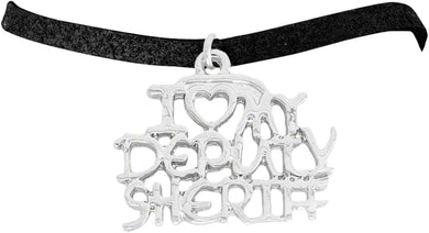 Deputy Sheriff I Love My Deputy Sheriff Hypoallergenic Adjustable Bracelet Nickle, Lead Free