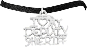 Deputy Sheriff I Love My Deputy Sheriff Hypoallergenic Adjustable Bracelet Nickle, Lead Free