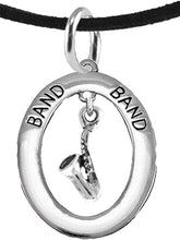Band Saxophone Player, Hypoallergenic Adjustable Necklace, Safe-Nickel, Lead and Cadmium Free