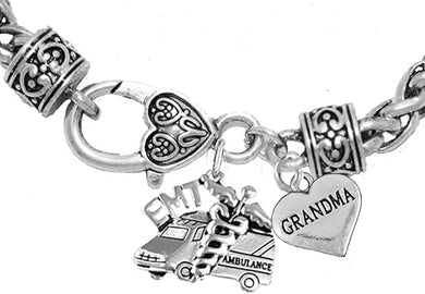 EMT, Grandma Adjustable Necklace, Hypoallergenic, Safe-Nickel, Lead, Cadmium Free