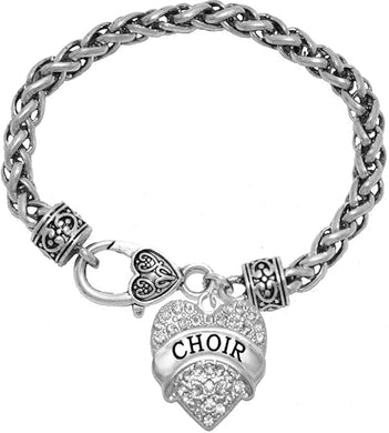 Choir Crystal Heart Bracelet