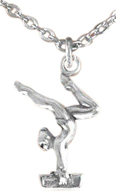 Gymnast On Balance Beam, Necklace, Adjustable, Hypoallergenic, Nickel, Lead & Cadmium Free!