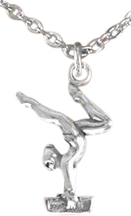 Gymnast On Balance Beam, Necklace, Adjustable, Hypoallergenic, Nickel, Lead & Cadmium Free!