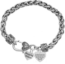 Mother's Jewelry, Mom Jewelry, Grandma Jewelry Amazing Women to The World You... Bracelet, Hypoallergenic, Safe-Nickel, Lead, Free