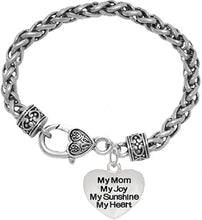 Message Jewelry, My Mom, My Joy, My Sunshine, My Heart, Bracelet, Hypoallergenic, Safe-Nickel, Lead, Free