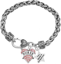 Nurse, RN, LPN, You Made A Difference, Bracelet, Hypoallergenic, Safe-Nickel, Lead, Free