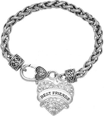 Best Friends Crystal Heart Bracelet