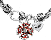 Firefighter Mom Bracelet, Hypoallergenic, Safe-Nickel, Lead, Cadmium Free