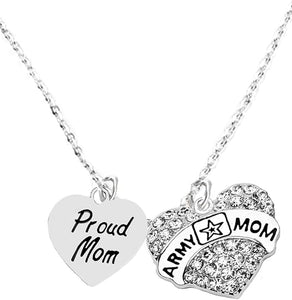 The Proud Mom, Army Mom Hypoallergenic Adjustable Necklace, Safe-Nickel, Lead, Cadmium Free
