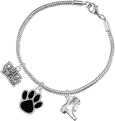 The, Drill Team Jewelry Black Paw Hypoallergenic Adjustable, Safe-Nickel, Lead Free