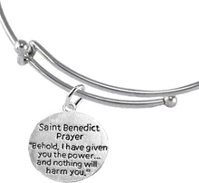 Saint Benedict Protective Charm, and Prayer, Protect Me from Harm, from Evil, from The Devil Adjustable. Bracelet Nickle, Lead Cadmium Free