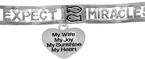 Expect Miracles, The Original Hypoallergenic, Safe-Nickel, Lead, Cadmium Free, Adjustable Stretch Bracelet