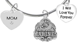 Mom, I Will Love You Forever, Marine Hypoallergenic, Safe-Nickel Free, No Poisonous Lead Or Cadmium