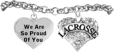 Lacrosse, We are So Proud of You Adjustable, Hypoalergenic Safe-Nickel, Lead, Free!
