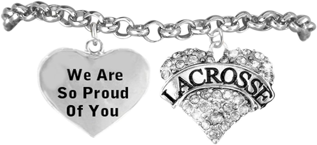 Lacrosse, We are So Proud of You Adjustable, Hypoalergenic Safe-Nickel, Lead, Free!